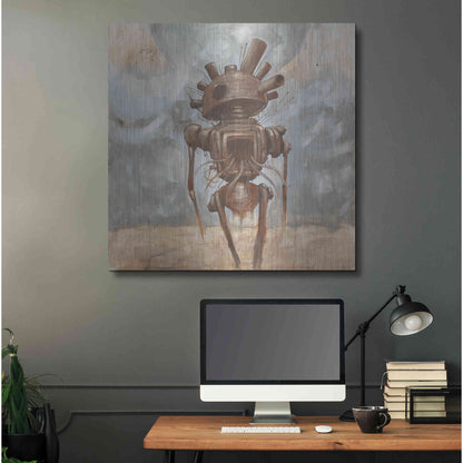 Luxe Metal Art 'Brought The War Home' by Craig Snodgrass, Metal Wall Art,36x36