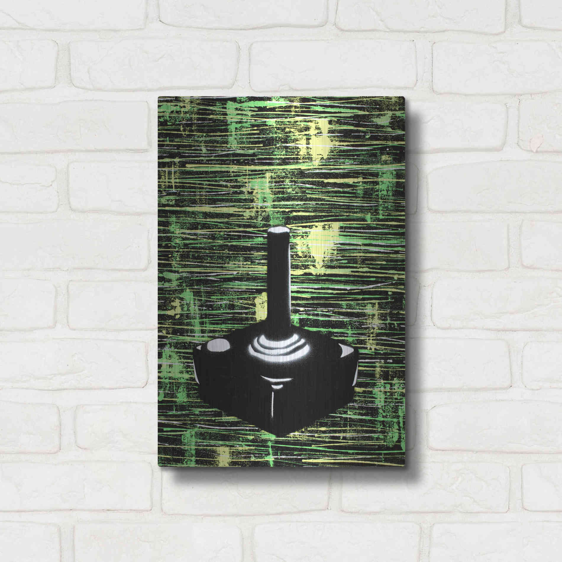 Luxe Metal Art 'Joystick' by Craig Snodgrass, Metal Wall Art,12x16