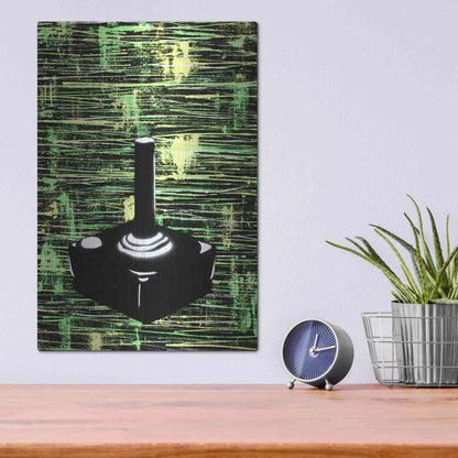 Luxe Metal Art 'Joystick' by Craig Snodgrass, Metal Wall Art,12x16