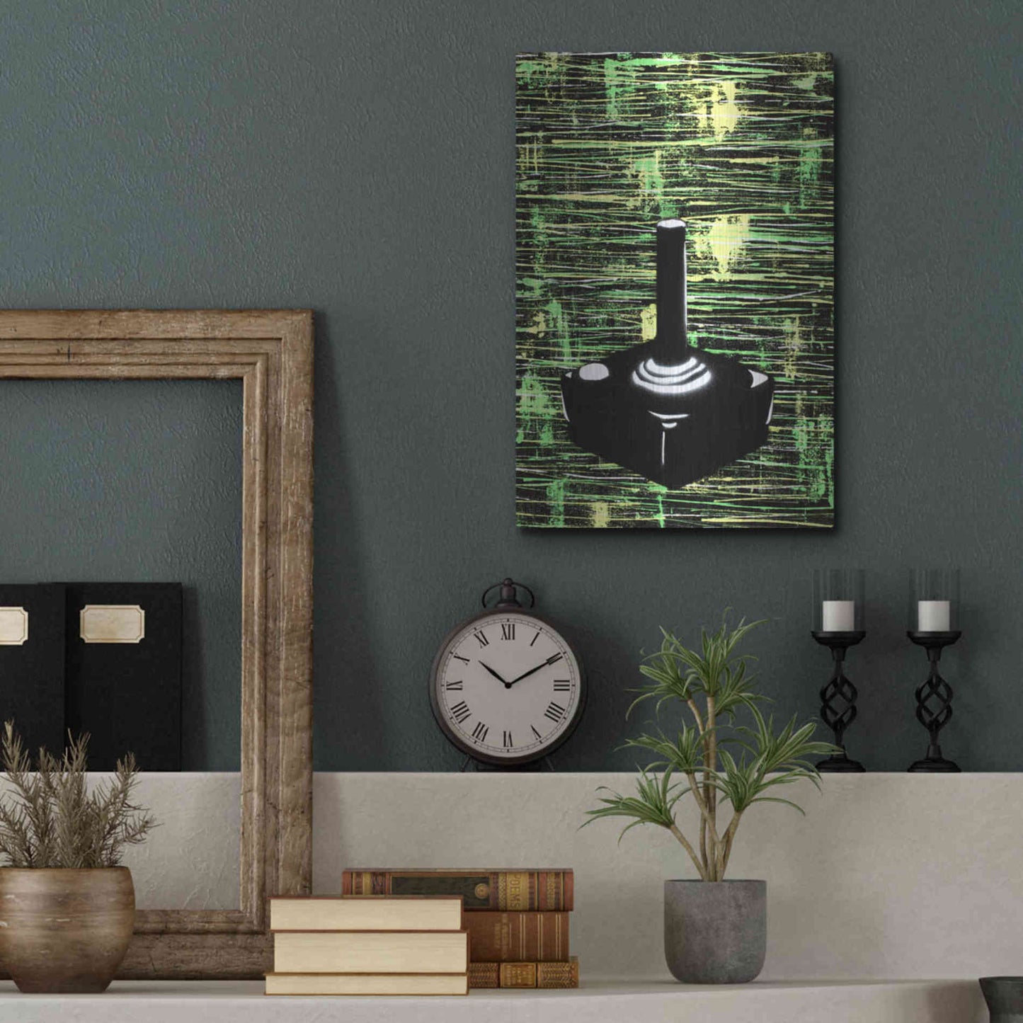 Luxe Metal Art 'Joystick' by Craig Snodgrass, Metal Wall Art,12x16