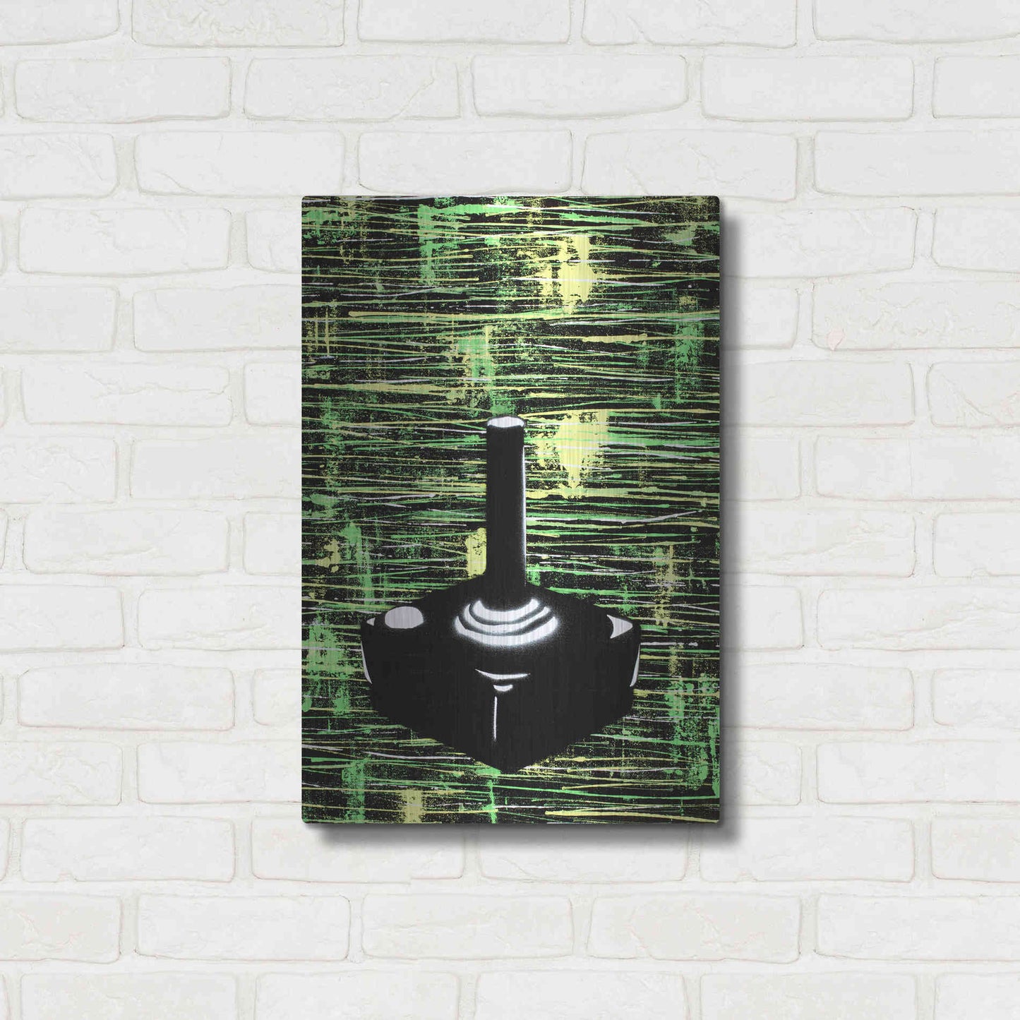 Luxe Metal Art 'Joystick' by Craig Snodgrass, Metal Wall Art,16x24