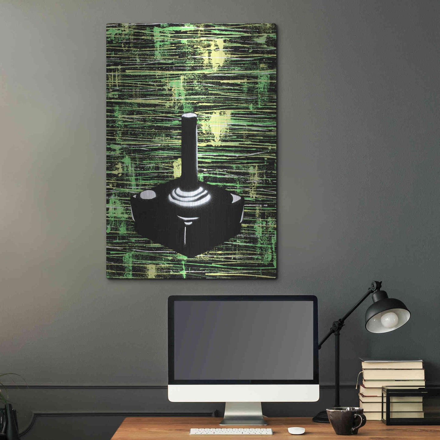 Luxe Metal Art 'Joystick' by Craig Snodgrass, Metal Wall Art,24x36