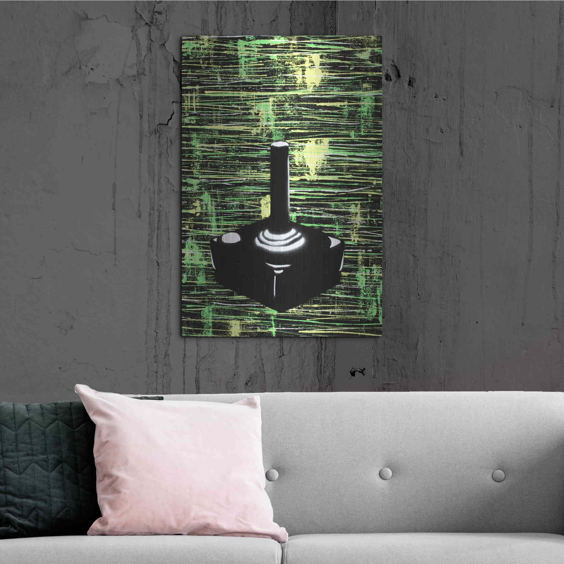 Luxe Metal Art 'Joystick' by Craig Snodgrass, Metal Wall Art,24x36