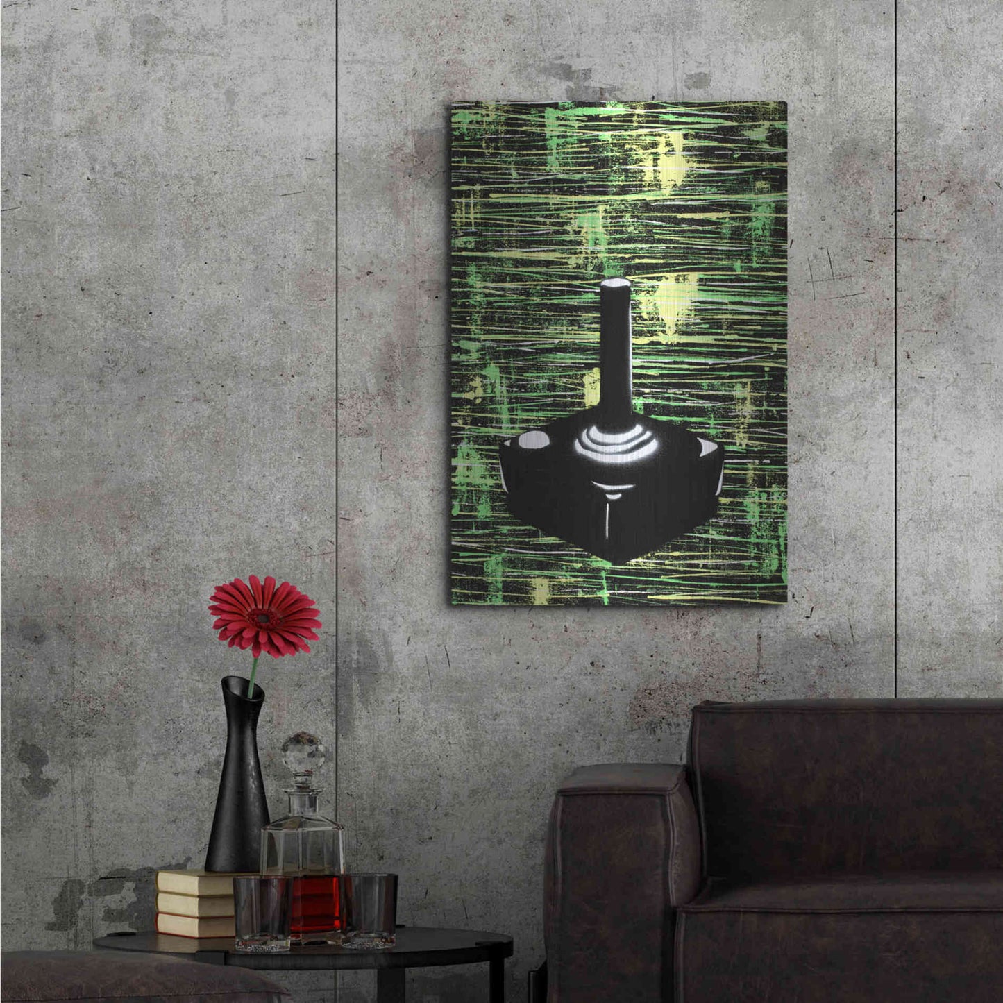 Luxe Metal Art 'Joystick' by Craig Snodgrass, Metal Wall Art,24x36