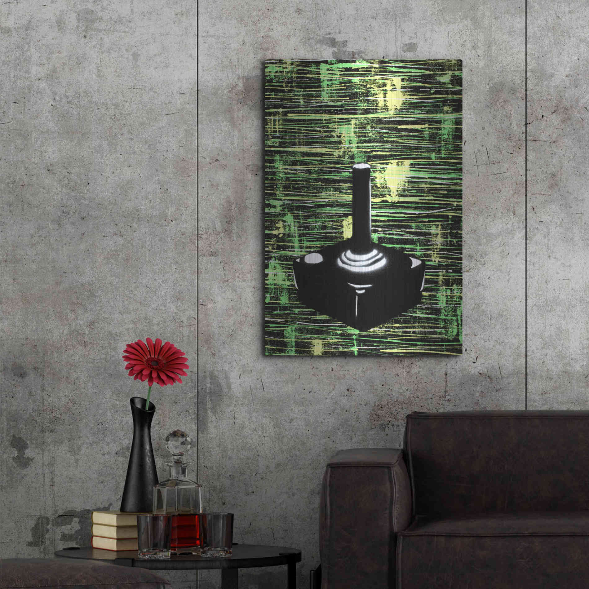 Luxe Metal Art 'Joystick' by Craig Snodgrass, Metal Wall Art,24x36
