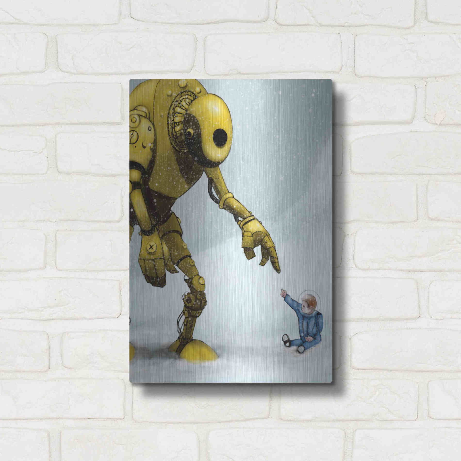 Luxe Metal Art 'Do In Here' by Craig Snodgrass, Metal Wall Art,12x16