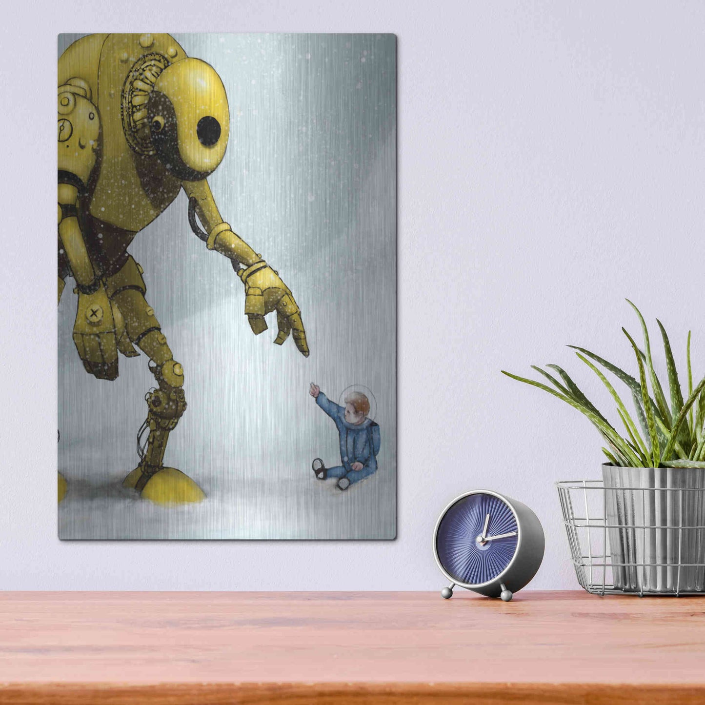 Luxe Metal Art 'Do In Here' by Craig Snodgrass, Metal Wall Art,12x16