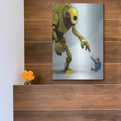 Luxe Metal Art 'Do In Here' by Craig Snodgrass, Metal Wall Art,12x16