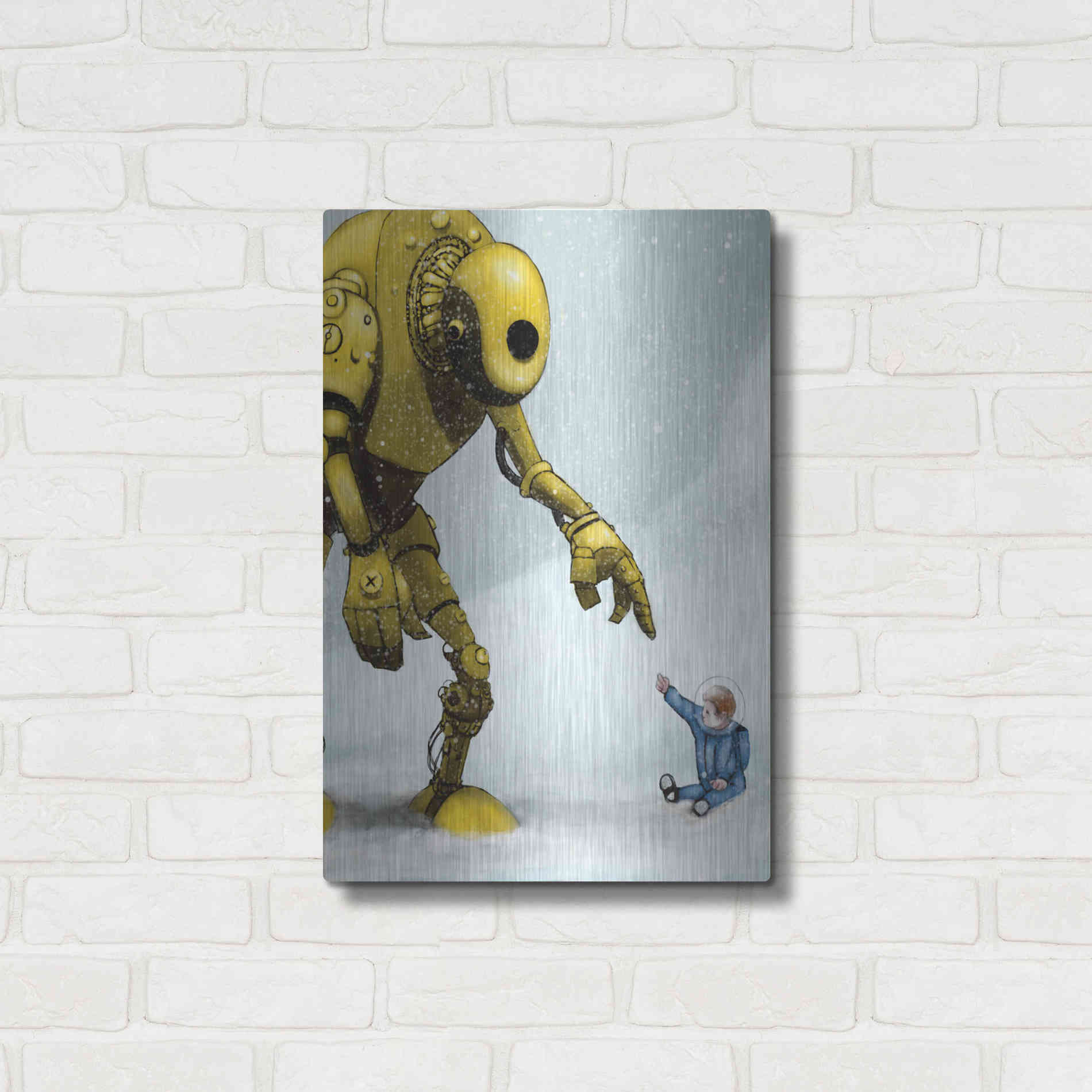 Luxe Metal Art 'Do In Here' by Craig Snodgrass, Metal Wall Art,16x24