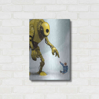 Luxe Metal Art 'Do In Here' by Craig Snodgrass, Metal Wall Art,16x24