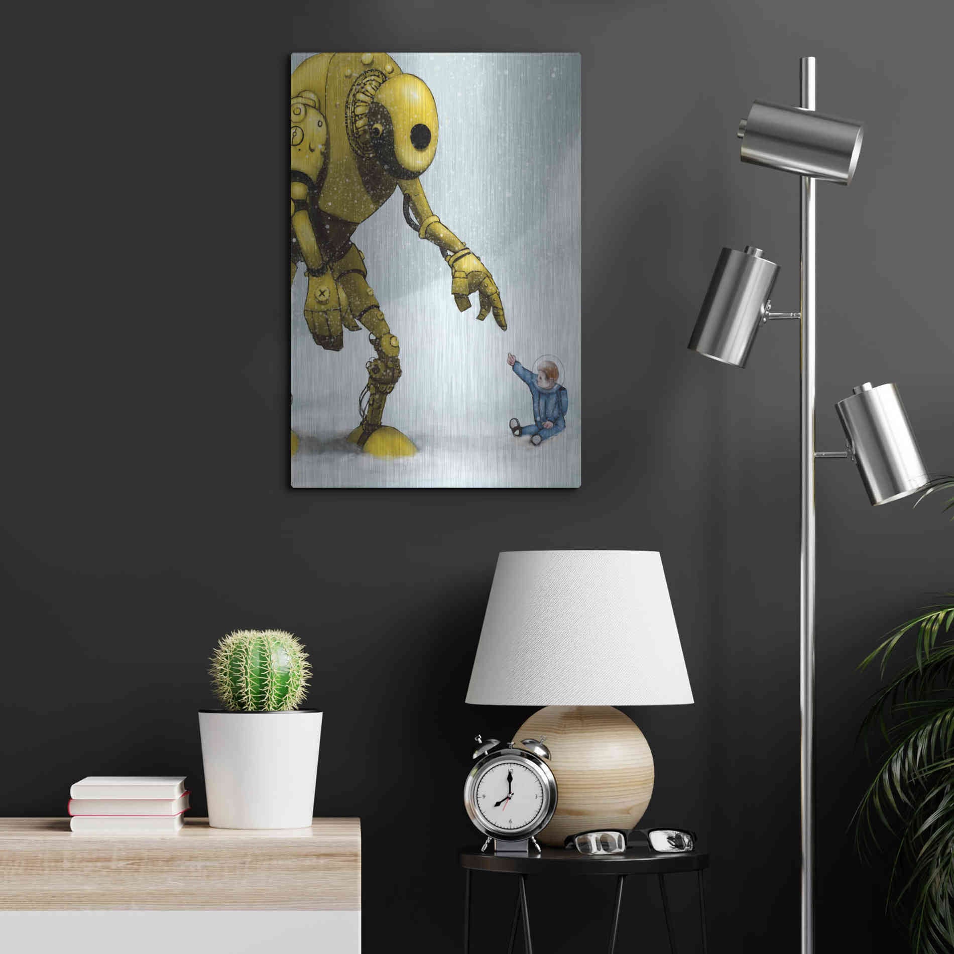 Luxe Metal Art 'Do In Here' by Craig Snodgrass, Metal Wall Art,16x24