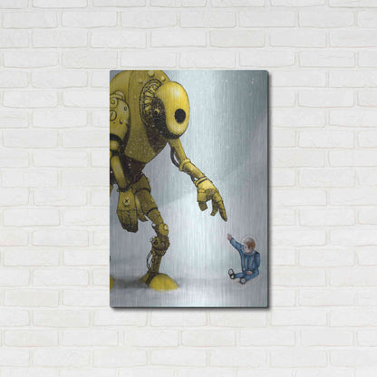 Luxe Metal Art 'Do In Here' by Craig Snodgrass, Metal Wall Art,24x36