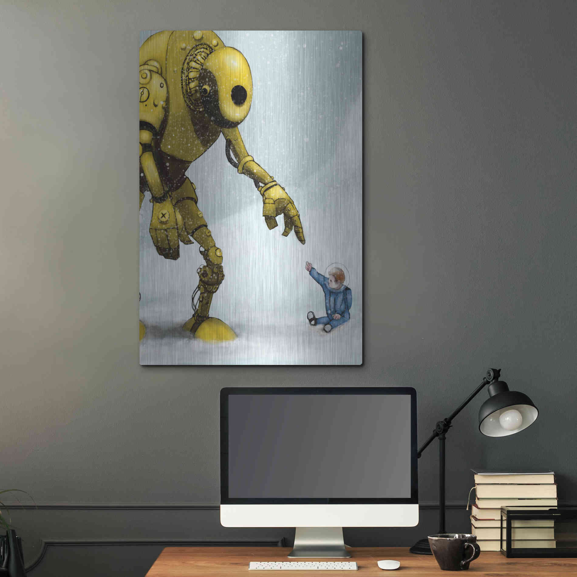 Luxe Metal Art 'Do In Here' by Craig Snodgrass, Metal Wall Art,24x36