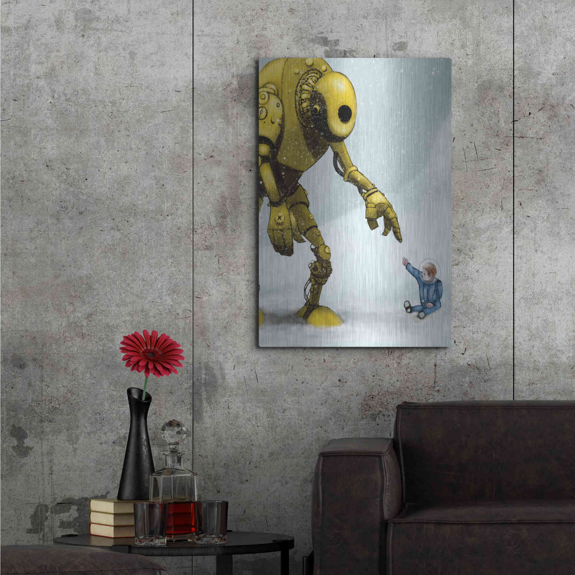 Luxe Metal Art 'Do In Here' by Craig Snodgrass, Metal Wall Art,24x36