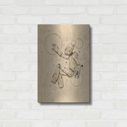 Luxe Metal Art 'Float Bot 1.0' by Craig Snodgrass, Metal Wall Art,16x24