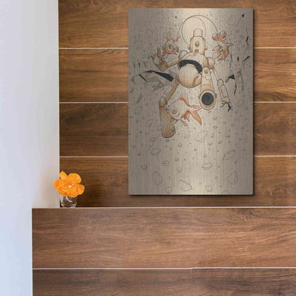 Luxe Metal Art 'Float Bot Fish' by Craig Snodgrass, Metal Wall Art,12x16