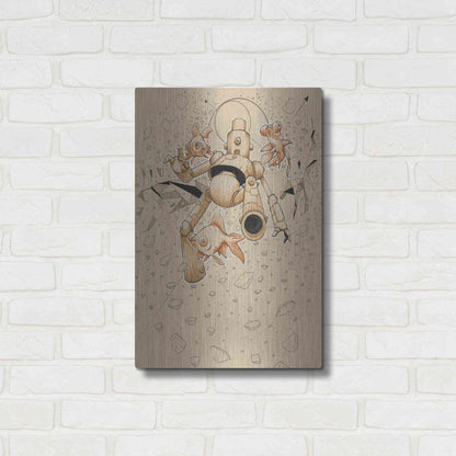 Luxe Metal Art 'Float Bot Fish' by Craig Snodgrass, Metal Wall Art,16x24