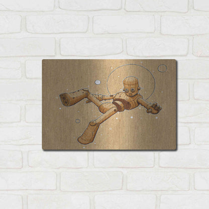 Luxe Metal Art 'Float Bot 2.0' by Craig Snodgrass, Metal Wall Art,16x12