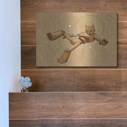 Luxe Metal Art 'Float Bot 2.0' by Craig Snodgrass, Metal Wall Art,16x12