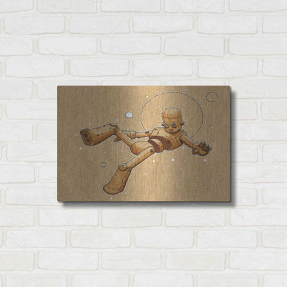 Luxe Metal Art 'Float Bot 2.0' by Craig Snodgrass, Metal Wall Art,24x16