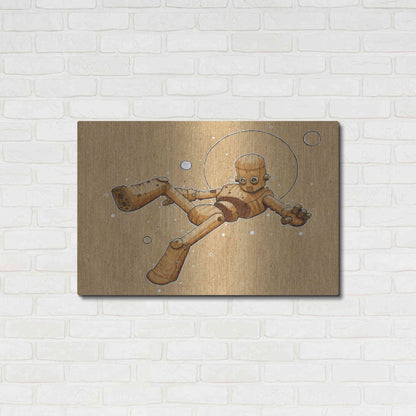 Luxe Metal Art 'Float Bot 2.0' by Craig Snodgrass, Metal Wall Art,36x24