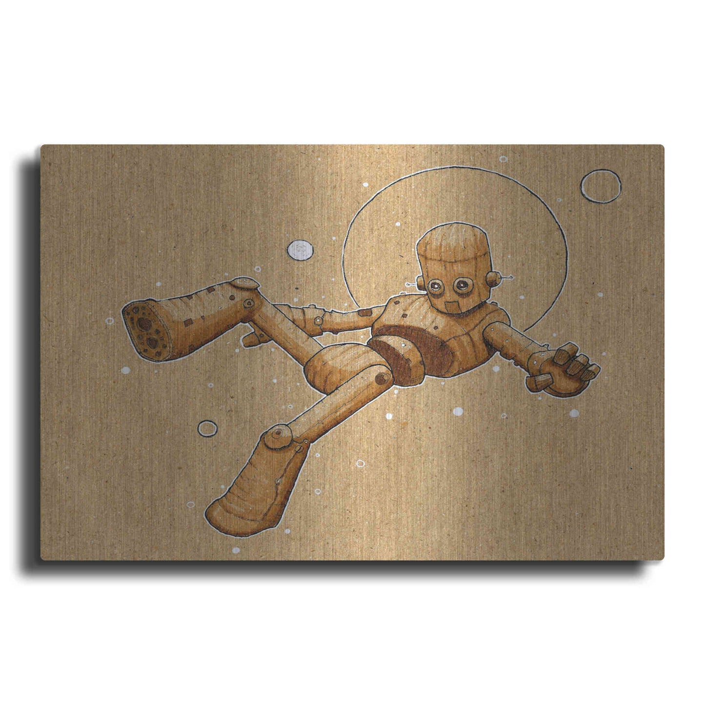 Luxe Metal Art 'Float Bot 2.0' by Craig Snodgrass, Metal Wall Art