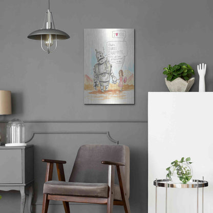 Luxe Metal Art 'I Hate' by Craig Snodgrass, Metal Wall Art,16x24