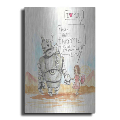 Luxe Metal Art 'I Hate' by Craig Snodgrass, Metal Wall Art