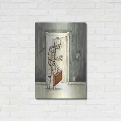 Luxe Metal Art 'I'll Be Back' by Craig Snodgrass, Metal Wall Art,24x36