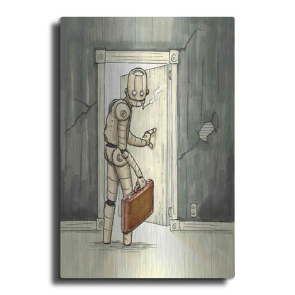 Luxe Metal Art 'I'll Be Back' by Craig Snodgrass, Metal Wall Art