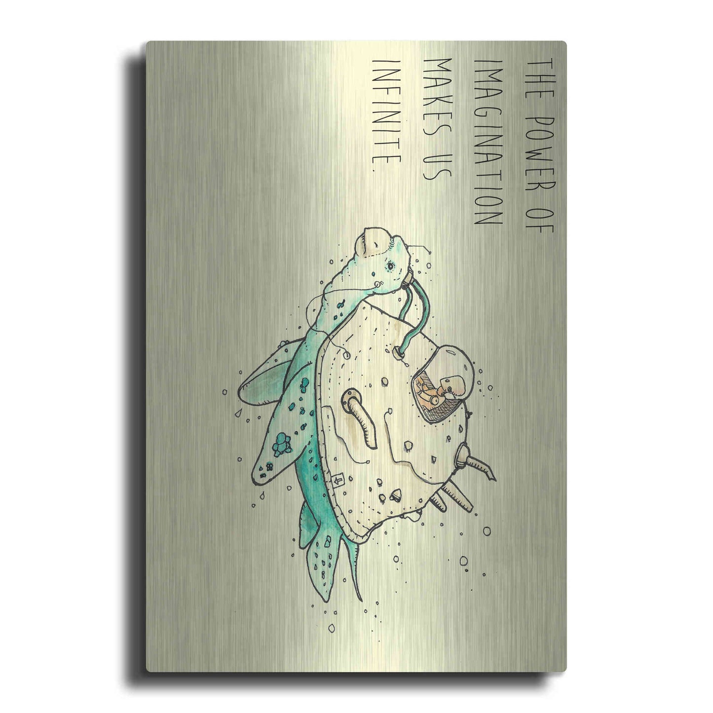 Luxe Metal Art 'Imagination' by Craig Snodgrass, Metal Wall Art