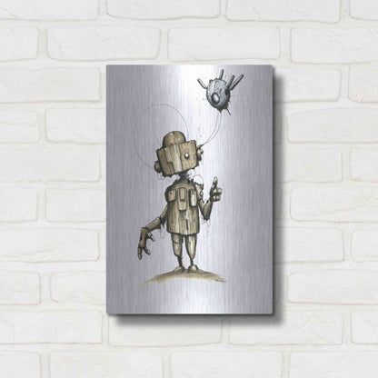 Luxe Metal Art 'Ink Bot 1.0' by Craig Snodgrass, Metal Wall Art,12x16