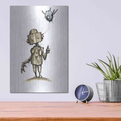 Luxe Metal Art 'Ink Bot 1.0' by Craig Snodgrass, Metal Wall Art,12x16