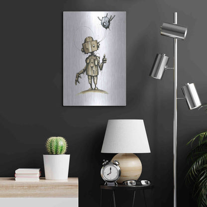 Luxe Metal Art 'Ink Bot 1.0' by Craig Snodgrass, Metal Wall Art,16x24