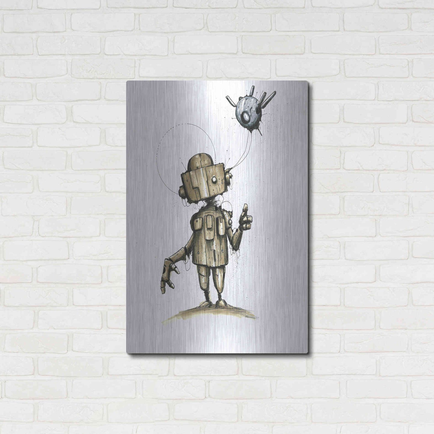 Luxe Metal Art 'Ink Bot 1.0' by Craig Snodgrass, Metal Wall Art,24x36