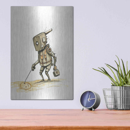 Luxe Metal Art 'Ink Bot 3.0' by Craig Snodgrass, Metal Wall Art,12x16