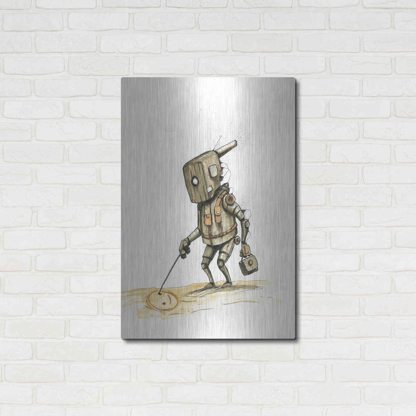 Luxe Metal Art 'Ink Bot 3.0' by Craig Snodgrass, Metal Wall Art,24x36