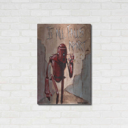 Luxe Metal Art 'It All Falls Apart' by Craig Snodgrass, Metal Wall Art,24x36