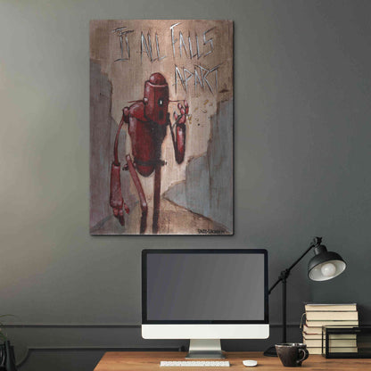 Luxe Metal Art 'It All Falls Apart' by Craig Snodgrass, Metal Wall Art,24x36