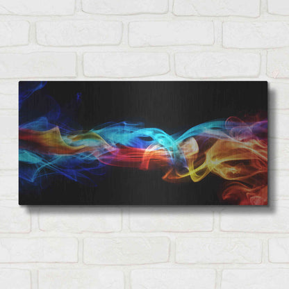 Luxe Metal Art 'Smokey Haze,' Metal Wall Art,24x12