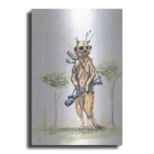 Luxe Metal Art 'Meerkat' by Craig Snodgrass, Metal Wall Art