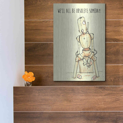 Luxe Metal Art 'Obsolete' by Craig Snodgrass, Metal Wall Art,12x16