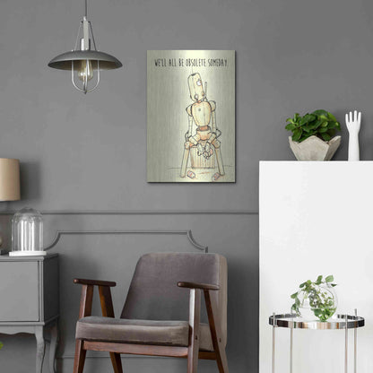 Luxe Metal Art 'Obsolete' by Craig Snodgrass, Metal Wall Art,16x24