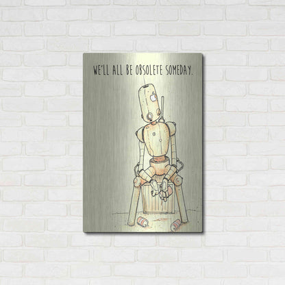 Luxe Metal Art 'Obsolete' by Craig Snodgrass, Metal Wall Art,24x36