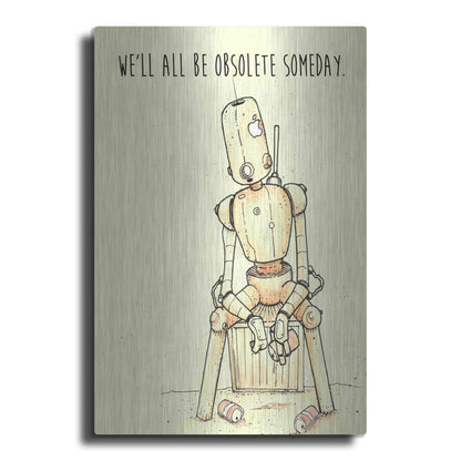 Luxe Metal Art 'Obsolete' by Craig Snodgrass, Metal Wall Art