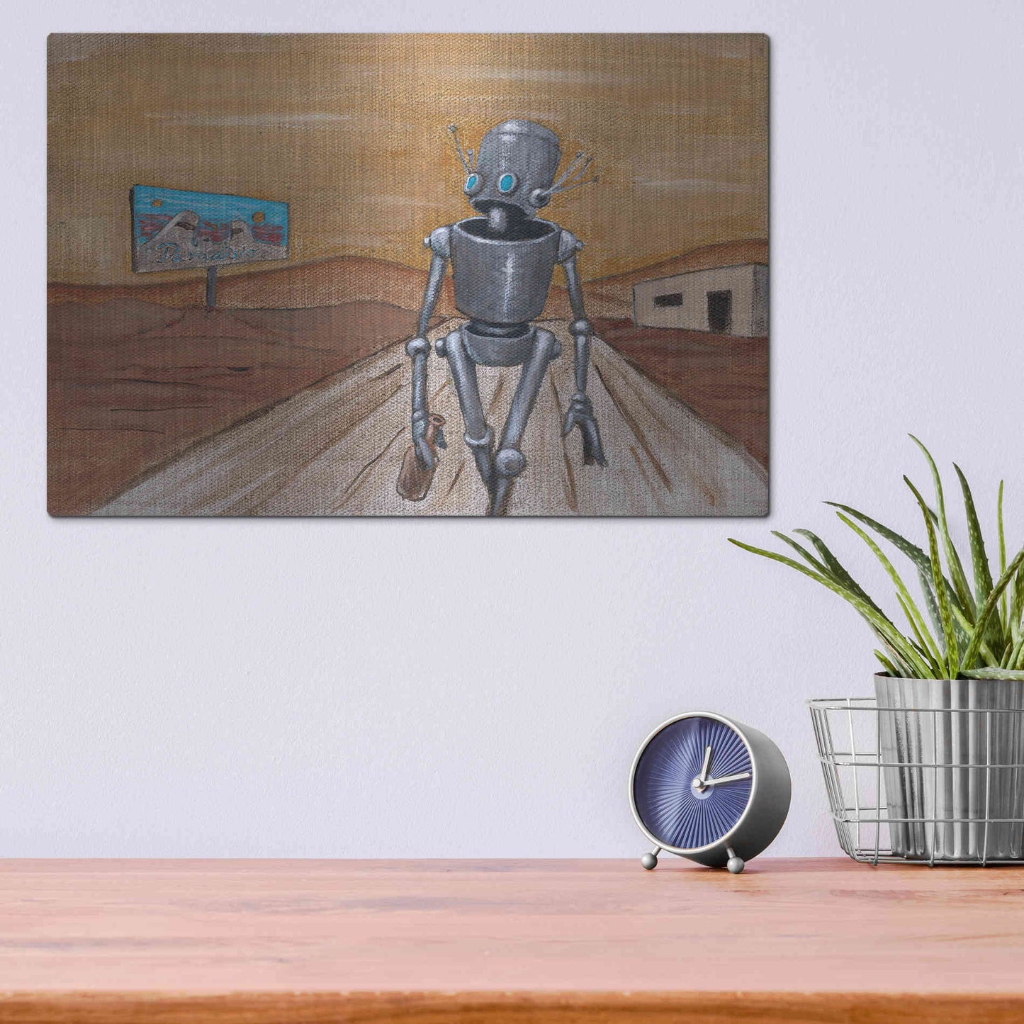 Luxe Metal Art 'Paradisio' by Craig Snodgrass, Metal Wall Art,16x12