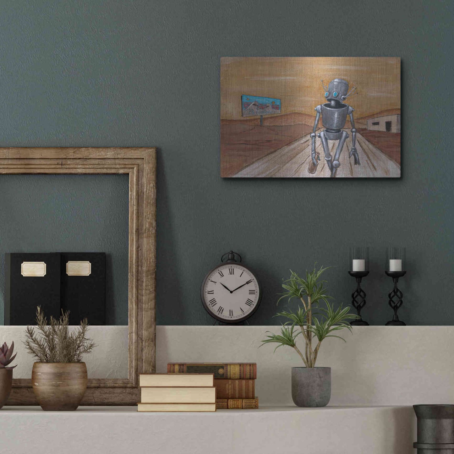 Luxe Metal Art 'Paradisio' by Craig Snodgrass, Metal Wall Art,16x12