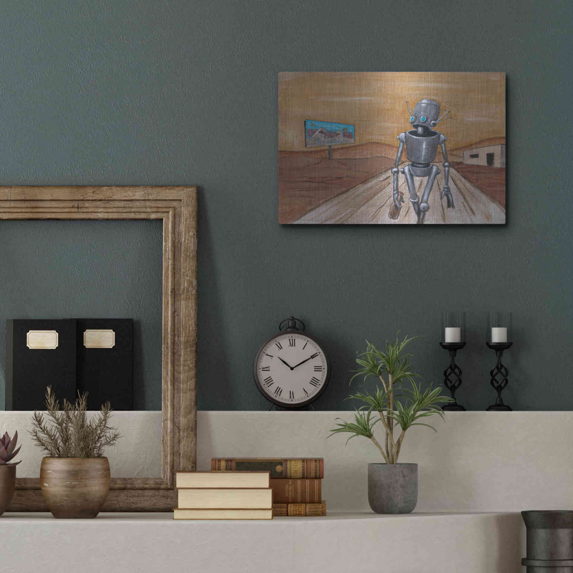 Luxe Metal Art 'Paradisio' by Craig Snodgrass, Metal Wall Art,16x12