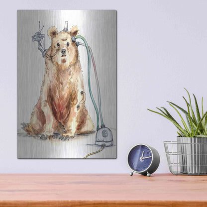 Luxe Metal Art 'Ruxpin' by Craig Snodgrass, Metal Wall Art,12x16