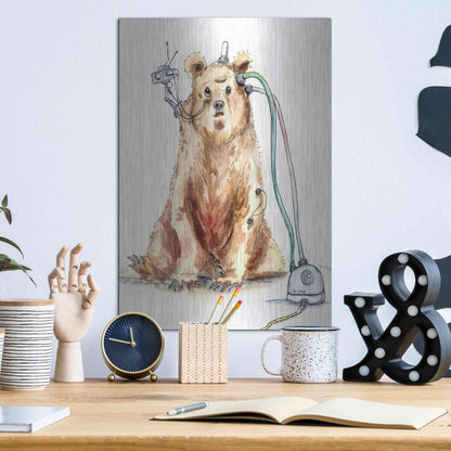Luxe Metal Art 'Ruxpin' by Craig Snodgrass, Metal Wall Art,12x16